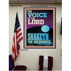 THE VOICE OF THE LORD SHAKETH THE WILDERNESS  Christian Poster Art  GWPEACE11981  