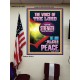 THE VOICE OF THE LORD GIVE STRENGTH UNTO HIS PEOPLE  Bible Verses Poster  GWPEACE11983  