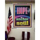 HOPE AN ANCHOR OF THE SOUL  Scripture Poster Signs  GWPEACE11987  