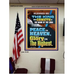 PEACE IN HEAVEN AND GLORY IN THE HIGHEST  Contemporary Christian Wall Art  GWPEACE12006  "12X14"