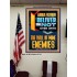 DELIVER ME NOT OVER UNTO THE WILL OF MINE ENEMIES ABBA FATHER  Modern Christian Wall Décor Poster  GWPEACE12191  "12X14"