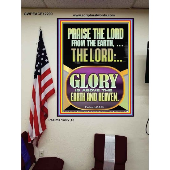PRAISE THE LORD FROM THE EARTH  Contemporary Christian Paintings Poster  GWPEACE12200  