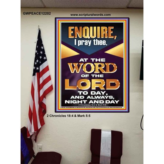 MEDITATE THE WORD OF THE LORD DAY AND NIGHT  Contemporary Christian Wall Art Poster  GWPEACE12202  