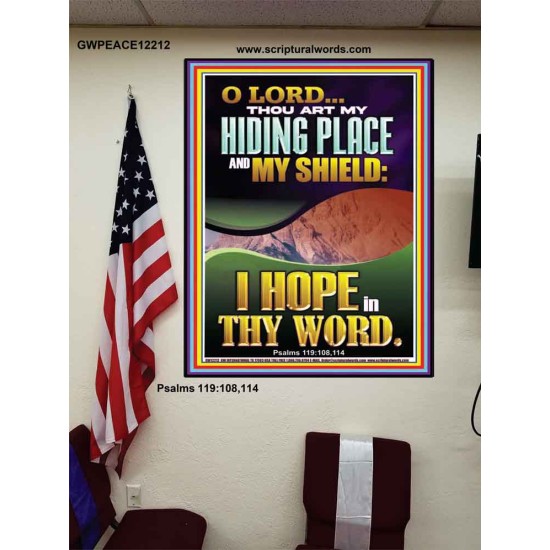 THOU ART MY HIDING PLACE AND SHIELD  Religious Art Poster  GWPEACE12212  