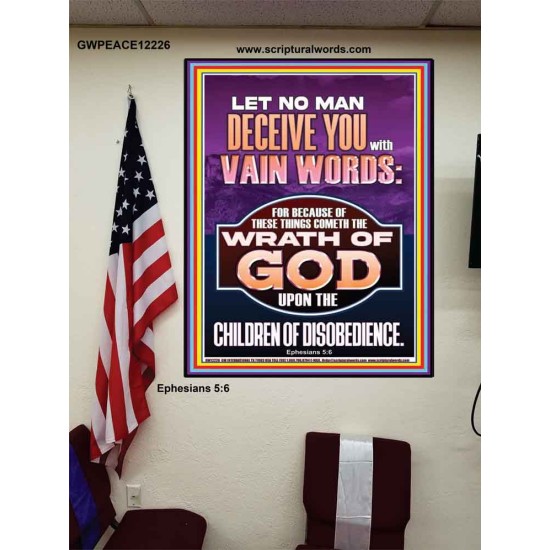 LET NO MAN DECEIVE YOU WITH VAIN WORDS  Church Picture  GWPEACE12226  