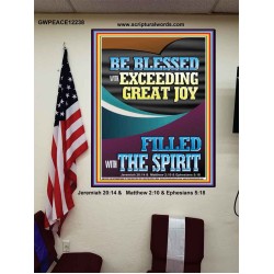 BE BLESSED WITH EXCEEDING GREAT JOY  Scripture Art Prints Poster  GWPEACE12238  "12X14"