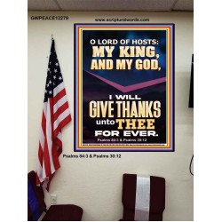 LORD OF HOSTS MY KING AND MY GOD  Christian Art Poster  GWPEACE12279  "12X14"