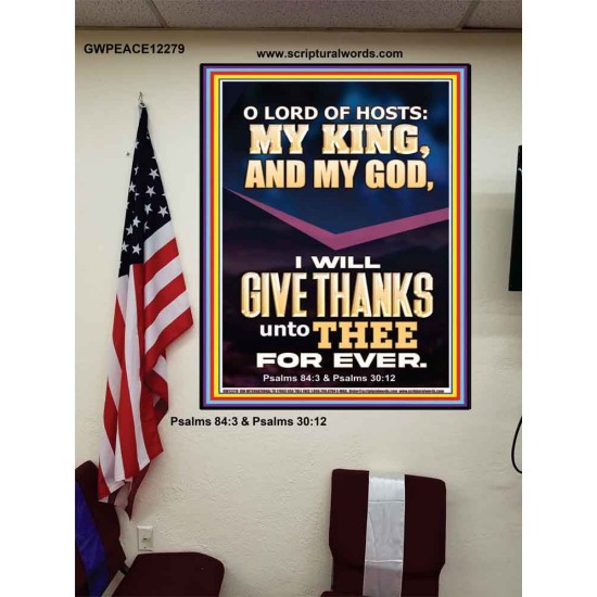 LORD OF HOSTS MY KING AND MY GOD  Christian Art Poster  GWPEACE12279  
