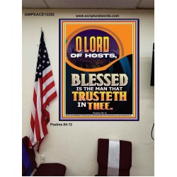 BLESSED IS THE MAN THAT TRUSTETH IN THEE  Scripture Art Prints Poster  GWPEACE12282  "12X14"