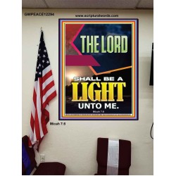 BE A LIGHT UNTO ME  Bible Verse Poster  GWPEACE12294  "12X14"