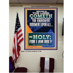 THE LORD COMETH TO EXECUTE JUDGMENT UPON ALL  Large Wall Accents & Wall Poster  GWPEACE12302  "12X14"