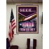 SEEK THE HONOUR THAT COMETH FROM GOD ONLY  Custom Christian Artwork Poster  GWPEACE12329  "12X14"