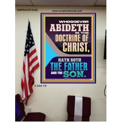 ABIDETH IN THE DOCTRINE OF CHRIST  Custom Christian Artwork Poster  GWPEACE12330  "12X14"