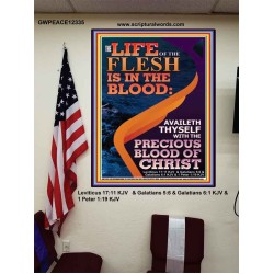 AVAILETH THYSELF WITH THE PRECIOUS BLOOD OF CHRIST  Custom Art and Wall Décor  GWPEACE12335  "12X14"