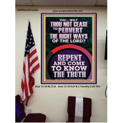 REPENT AND COME TO KNOW THE TRUTH  Large Custom Poster   GWPEACE12354  "12X14"