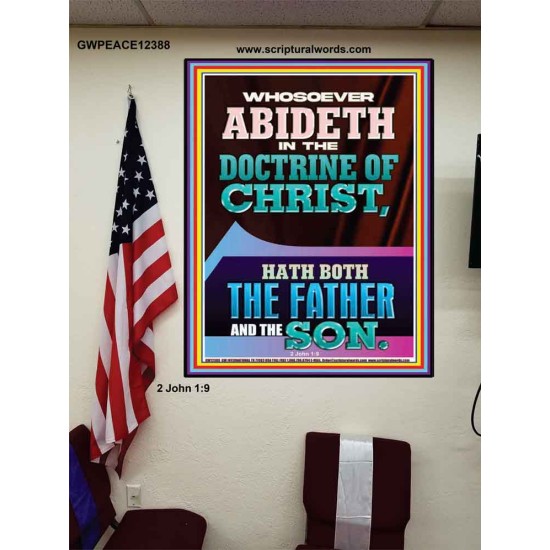 WHOSOEVER ABIDETH IN THE DOCTRINE OF CHRIST  Bible Verse Wall Art  GWPEACE12388  