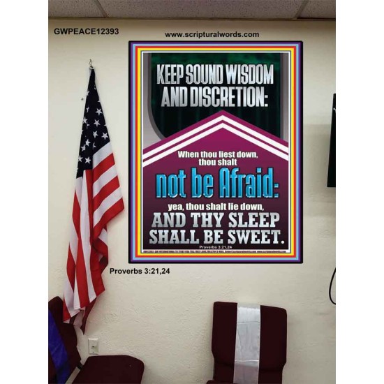 THY SLEEP SHALL BE SWEET  Printable Bible Verses to Poster  GWPEACE12393  
