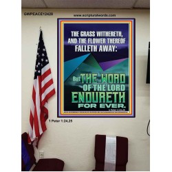 THE WORD OF THE LORD ENDURETH FOR EVER  Ultimate Power Poster  GWPEACE12428  "12X14"
