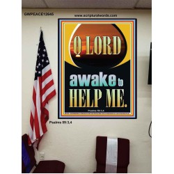 O LORD AWAKE TO HELP ME  Unique Power Bible Poster  GWPEACE12645  "12X14"