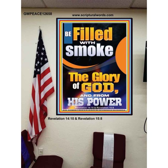 BE FILLED WITH SMOKE THE GLORY OF GOD AND FROM HIS POWER  Church Picture  GWPEACE12658  