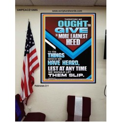 PAY MORE ATTENTION TO THE WORD OF THE BIBLE IT IS THE KEY TO ULTIMATE VICTORY  Church Poster  GWPEACE12685  "12X14"
