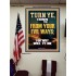 TURN YE FROM YOUR EVIL WAYS  Scripture Wall Art  GWPEACE13000  "12X14"