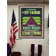 BY THY FAVOUR THOU HAST MADE MY MOUNTAIN TO STAND STRONG  Scriptural Décor Poster  GWPEACE13008  