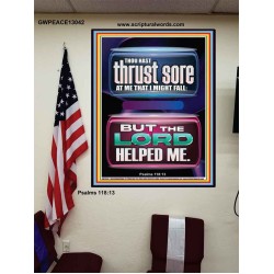 BUT THE LORD HELPED ME  Scripture Art Prints Poster  GWPEACE13042  "12X14"