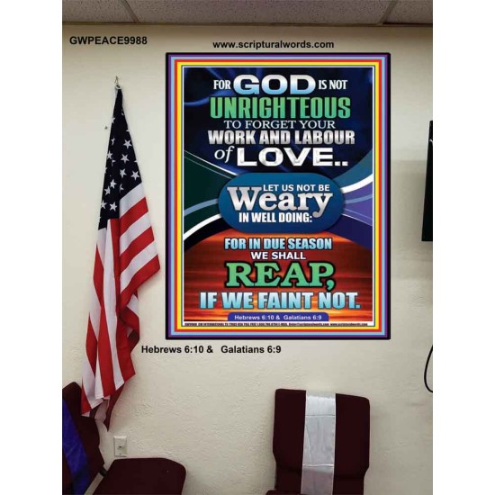 DO NOT BE WEARY IN WELL DOING  Children Room Poster  GWPEACE9988  