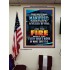 FIRE SHALL TRY EVERY MAN'S WORK  Ultimate Inspirational Wall Art Poster  GWPEACE9990  "12X14"