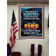 FIRE SHALL TRY EVERY MAN'S WORK  Ultimate Inspirational Wall Art Poster  GWPEACE9990  