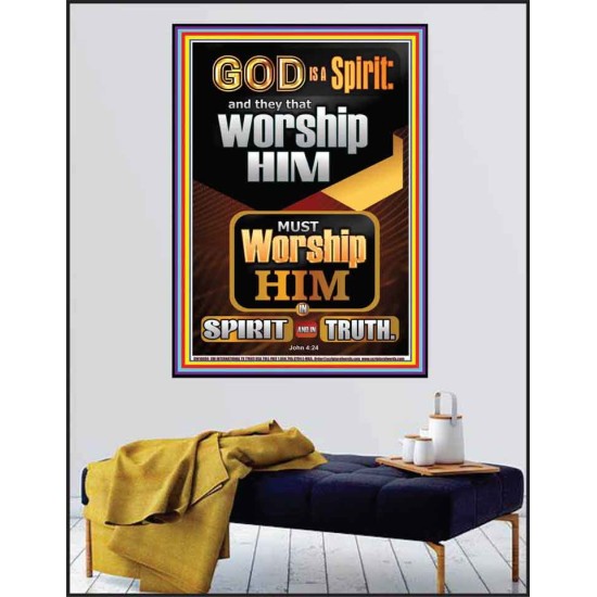 WORSHIP HIM IN SPIRIT AND TRUTH  Children Room Poster  GWPEACE10006  