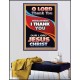 THANK YOU OUR LORD JESUS CHRIST  Sanctuary Wall Poster  GWPEACE10016  