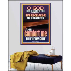 O GOD INCREASE MY GREATNESS  Church Poster  GWPEACE10023  "12X14"
