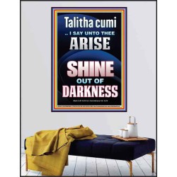 TALITHA CUMI ARISE SHINE OUT OF DARKNESS  Children Room Poster  GWPEACE10032  "12X14"
