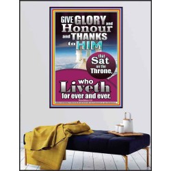 GIVE GLORY AND HONOUR TO JEHOVAH EL SHADDAI  Biblical Art Poster  GWPEACE10038  "12X14"