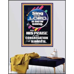 SING UNTO THE LORD A NEW SONG  Biblical Art & Décor Picture  GWPEACE10056  "12X14"