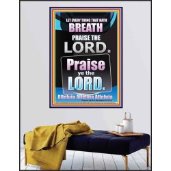 PRAISE YE THE LORD ALLELUIA ALLEUIA ALLEUIA  Poster Scripture Décor  GWPEACE10067  "12X14"
