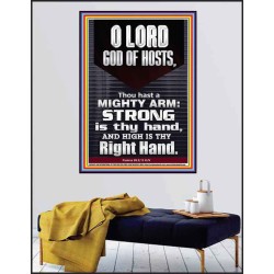 LORD GOD ALMIGHTY THOU HAST A MIGHTY ARM  Hallway Wall Poster  GWPEACE10078  "12X14"