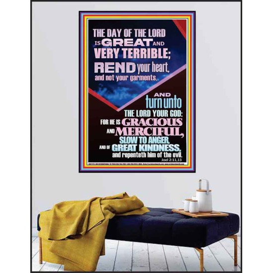REND YOUR HEART AND NOT YOUR GARMENTS  Contemporary Christian Wall Art Poster  GWPEACE11773  