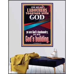 BE A CO-LABOURERS WITH GOD IN JEHOVAH HUSBANDRY  Christian Art Poster  GWPEACE11794  "12X14"