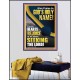 GIVE PRAISE TO GOD'S HOLY NAME  Bible Verse Poster  GWPEACE11809  