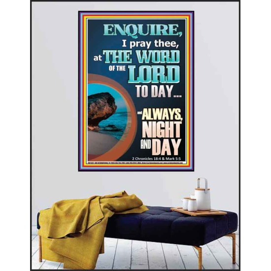 STUDY THE WORD OF THE LORD DAY AND NIGHT  Large Wall Accents & Wall Poster  GWPEACE11817  