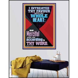 I INTREATED THY FAVOUR WITH MY WHOLE HEART  Décor Art Works  GWPEACE11820  "12X14"