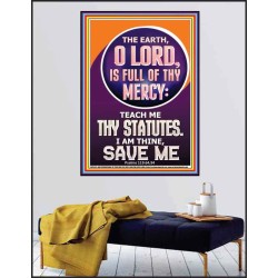 TEACH ME THY STATUES O LORD I AM THINE  Christian Quotes Poster  GWPEACE11821  "12X14"