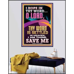 I AM THINE SAVE ME O LORD  Christian Quote Poster  GWPEACE11822  "12X14"