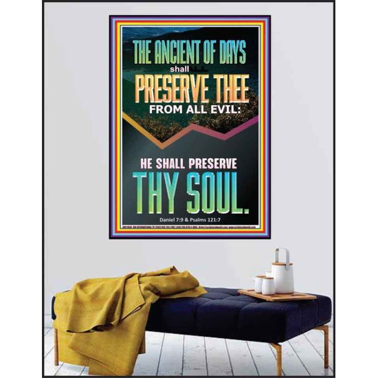 THE ANCIENT OF DAYS SHALL PRESERVE THEE FROM ALL EVIL  Children Room Wall Poster  GWPEACE11906  