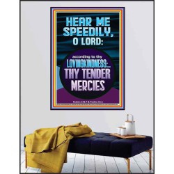 HEAR ME SPEEDILY O LORD MY GOD  Sanctuary Wall Picture  GWPEACE11916  "12X14"
