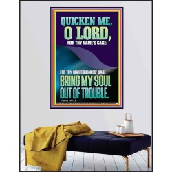 QUICKEN ME O LORD FOR THY NAME'S SAKE  Eternal Power Poster  GWPEACE11931  "12X14"