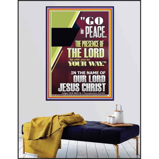 GO IN PEACE THE PRESENCE OF THE LORD BE WITH YOU  Ultimate Power Poster  GWPEACE11965  